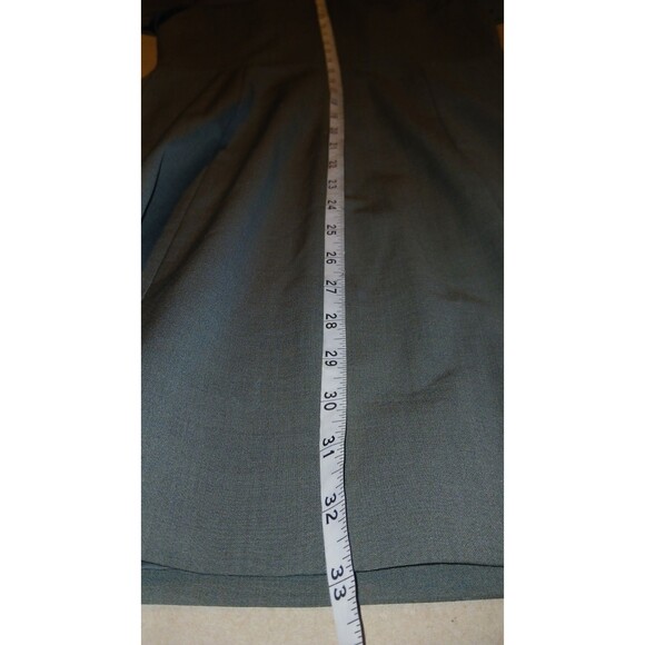 Theory Womens Olive Green Wool Dress Sz Small Short-Sleeve Mid Zip Ultra Chic - Picture 5 of 7